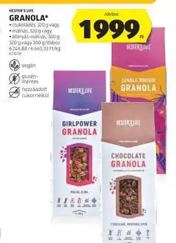 ALDI HESTER’S LIFE Granola ajánlat