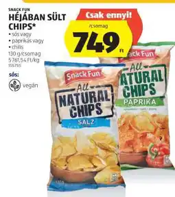 ALDI SNACK FUN HÉJÁBAN SÜLT CHIPS ajánlat