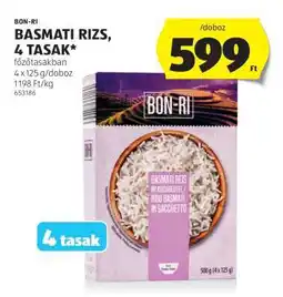 ALDI BON-RI Basmati Rizs, 4 Tasak ajánlat