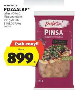 ALDI PANTASTICO! PIZZAALAP ajánlat
