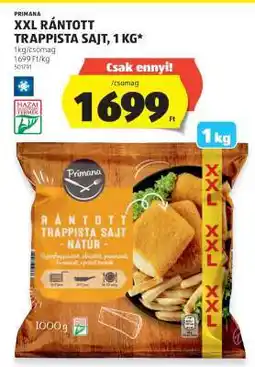 ALDI XXL Rántott Trappista Sajt, 1 kg ajánlat