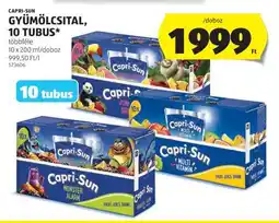 ALDI Capri-Sun Gyümölcsital, 10 tubus ajánlat