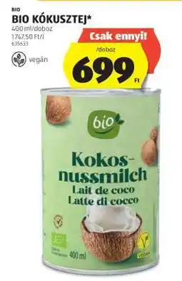 ALDI BIO KÓKUSZTEJ ajánlat
