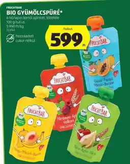 ALDI FRUCHTBAR BIO GYÜMÖLCSPÜRÉ ajánlat