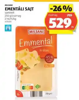 ALDI Milsani Ementáli Sajt ajánlat