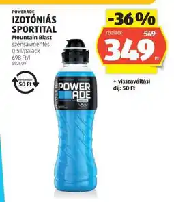 ALDI Powerade Izotóniás Sportital Mountain Blast ajánlat