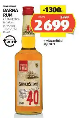 ALDI SILVERSTONE BARNA RUM ajánlat