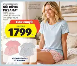ALDI UP2FASHION WOMEN NŐI RÖVID PIZSAMA ajánlat