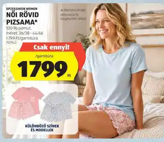 UP2FASHION WOMEN NŐI RÖVID PIZSAMA