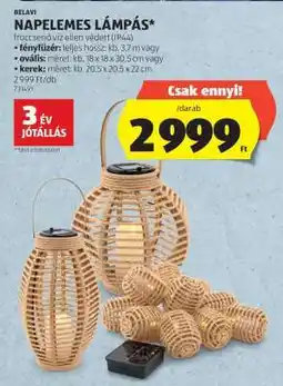 ALDI Napelemes Lámpás ajánlat