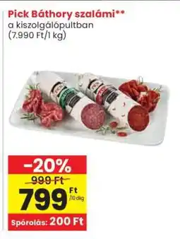Spar Pick Báthory szalámi ajánlat