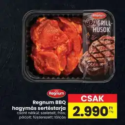 Spar Regnum BBQ hagymás sertéstarja ajánlat
