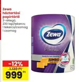 Spar Zewa háztartási papírtörlő ajánlat