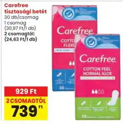 Spar CAREFREE Tisztasági betét ajánlat