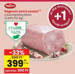 Spar Regnum Extra sonka ajánlat