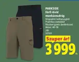 Lidl PARKSIDE Férfi rövid munkásnadrág ajánlat