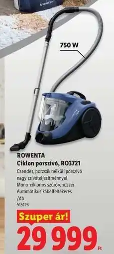 Lidl ROWENTA Ciklon porszívó, RO3721 ajánlat