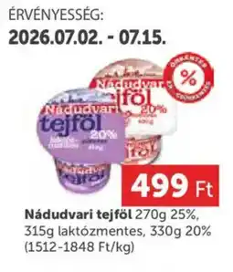 PRIVÁT Nádudvari tejföl ajánlat