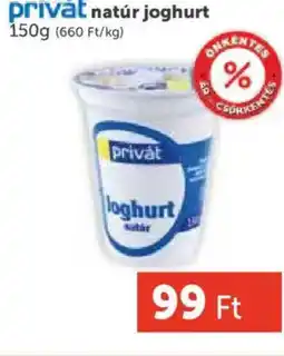 PRIVÁT Privát natúr joghurt ajánlat