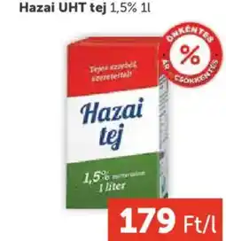 PRIVÁT Hazai UHT tej 1,5% ajánlat