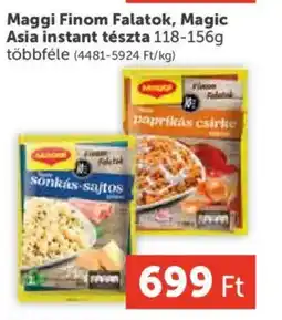 PRIVÁT Maggi Finom Falatok, Magic Asia instant tészta ajánlat