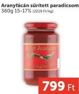 PRIVÁT Aranyfácán sűrített paradicsom ajánlat