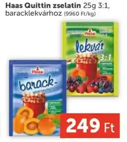 PRIVÁT Haas Quittin zselatin ajánlat