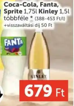 PRIVÁT Coca-Cola, Fanta, Sprite, Kinley ajánlat