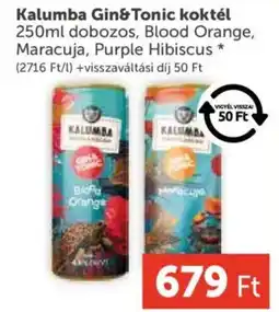 PRIVÁT Kalumba Gin&Tonic koktél ajánlat