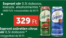 PRIVÁT Soproni sör ajánlat