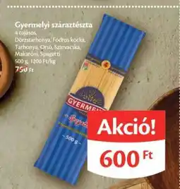 EcoFamily Gyermelyi száraztészta ajánlat