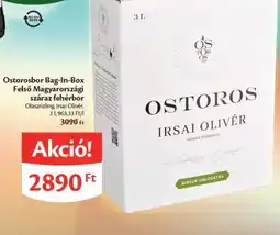 EcoFamily Ostorosbor Bag-In-Box Felső Magyarországi száraz fehérbor ajánlat