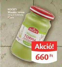 EcoFamily KOCH'S Wasabis torma ajánlat
