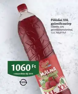 EcoFamily Pölöskei XXL gyümölcsszörp ajánlat