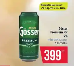 Coop Gösser Premium sör 5% ajánlat