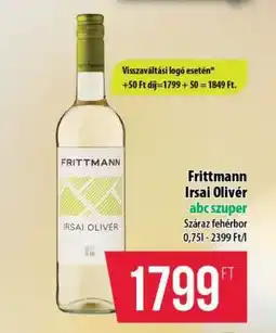 Coop Frittmann Irsai Olivér ajánlat