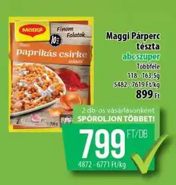 Coop MAGGI Párperc tészta ajánlat