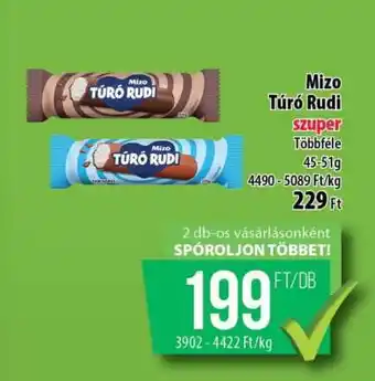 Coop MIZO Túró Rudi ajánlat