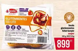 Coop Incola gluténmentes fehér kenyér ajánlat
