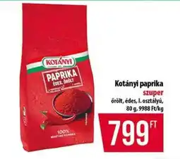 Coop Kotányi Paprika ajánlat