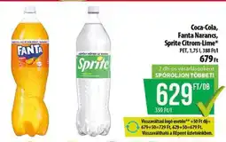 Coop Coca-Cola, Fanta Narancs, Sprite Citrom-Lime ajánlat
