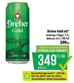 Coop Dreher Gold sör ajánlat