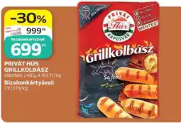 Auchan PRIVÁT HÚS GRILLKOLBÁSZ ajánlat