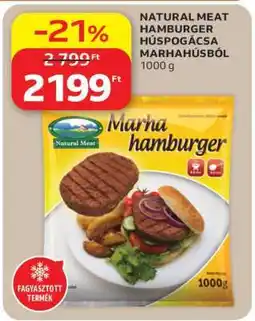 Auchan NATURAL MEAT HAMBURGER HÚSPOGÁCSA MARHAHÚSBÓL ajánlat