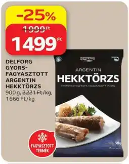 Auchan Delforg Gyorsfagyasztott Argentin Hekktörzs ajánlat