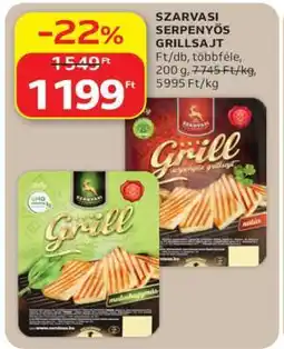 Auchan Szarvasi Serpenyős Grillsajt ajánlat