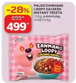 Auchan PALDO ZANMANG LOOPY ZACSKÓS INSTANT TÉSZTA ajánlat