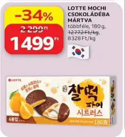 Auchan LOTTE MOCHI CSOKOLÁDÉBA MÁRTVA ajánlat