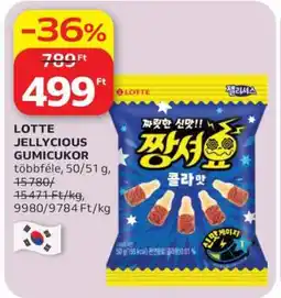 Auchan LOTTE JELLYCIOUS GUMICUKOR ajánlat