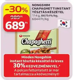Auchan Nongshim Chapagetti Instant Tésztás Készétel ajánlat